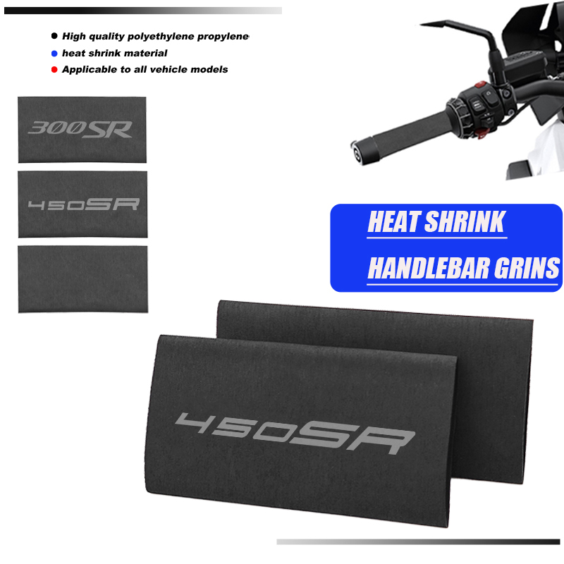 Handlebar Grip Heated - モーターサイクル用滑り止めレバーカバー,熱収縮ハンドル,cfmoto 300sr 450sr 2021-2024 2022 2023