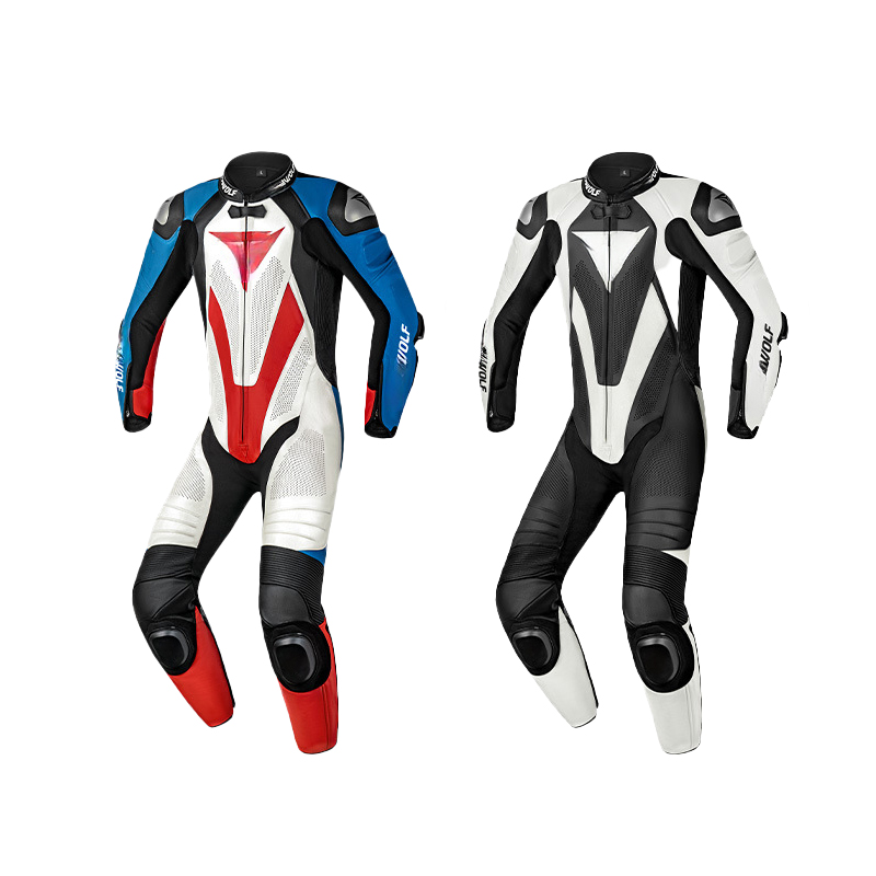 Motorcycle Gear Mens - バイク用レーシングスーツ - 冬用プリント、速乾性、保護機能付き、一体型レーシングウェア（男性用）