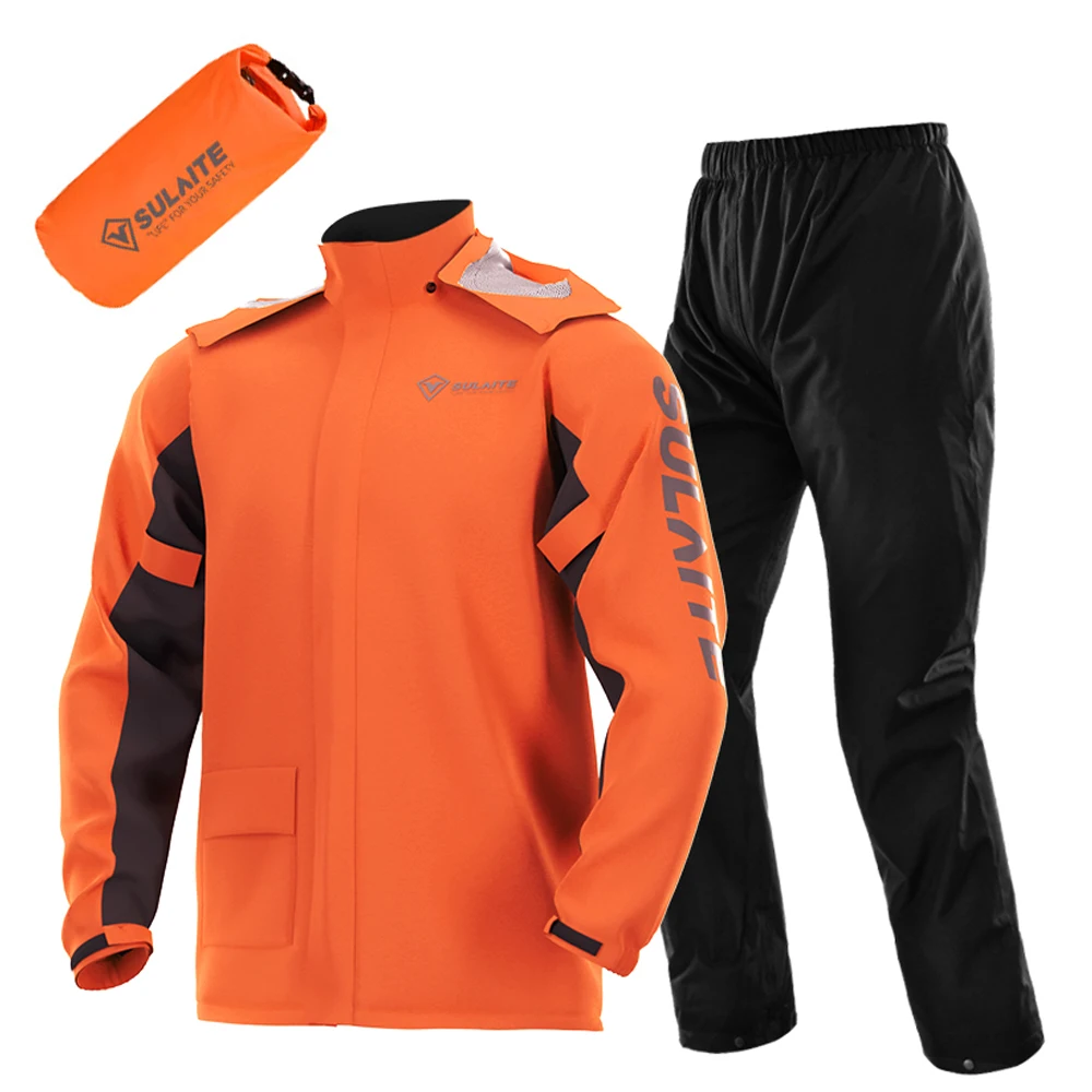 Motorcycle Gear For Woman - オートバイレインギアスーツ 軽量ライディングレインコートセット 防水通気性ジャケット＆パンツ シューズカバー付き 男女兼用