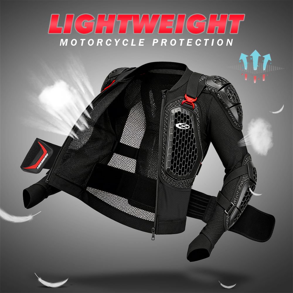 Motorcycle Gear Mens - 夏通気性オートバイジャケットフルボディアーマー男性オートバイ胸部アーマーモトクロスレーシング保護具モト保護