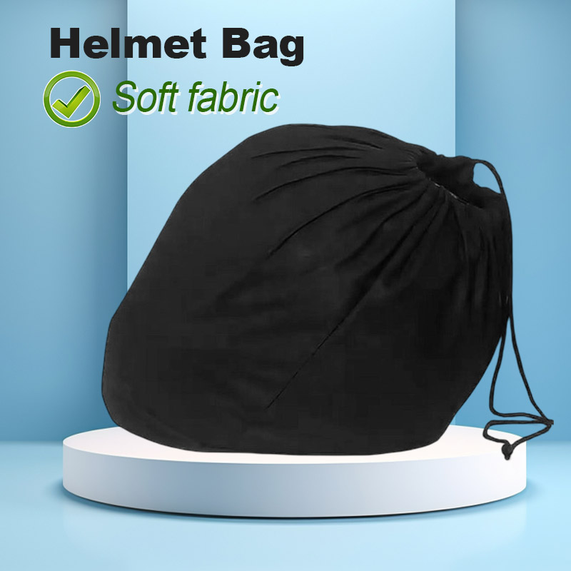 Motorcycle Gear Backpack - ソフトヘルメットバッグ、ぬいぐるみのような巾着ポケット、バイク、スクーター、モペット、自転車用、フルヘルメット、ハーフヘルメット、ヘルメット蓋保護バッグ
