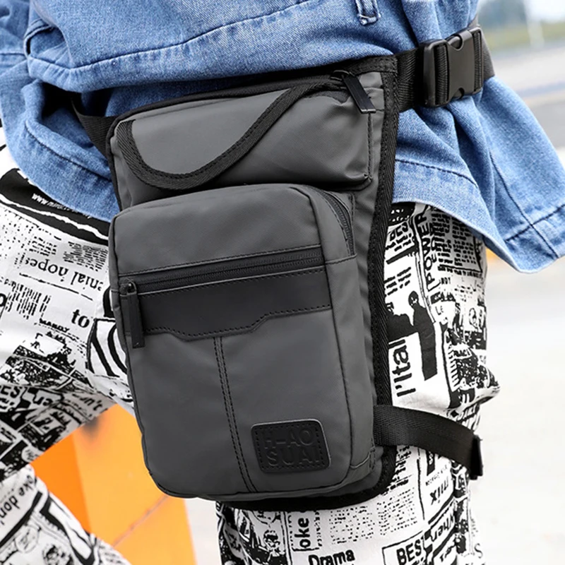 高品質ナイロン男性ドロップレッグバッグファニーパックオートバ - Motorcycle Gear Backpack のレビューと価格