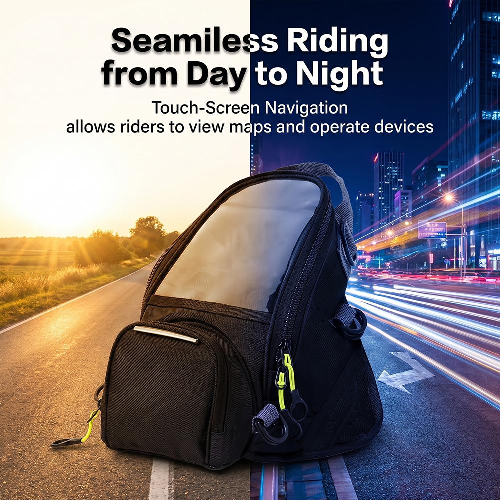 オートバイタンクバッグ 磁気式燃料タンクバッグ タッチスクリ - Motorcycle Gear Backpack のレビューと価格