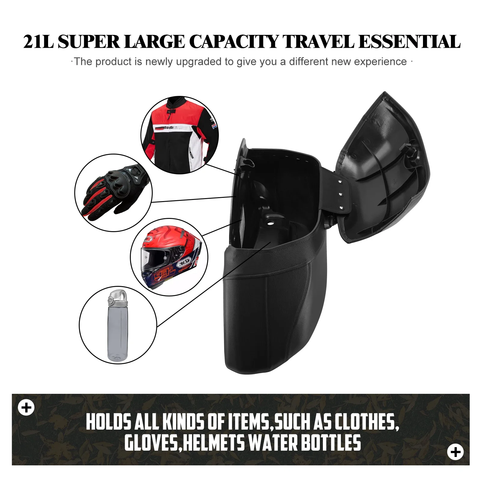オートバイハードバッグサドルバッグトランク荷物＆ヘビーデュー - Motorcycle Gear Backpack のレビューと価格