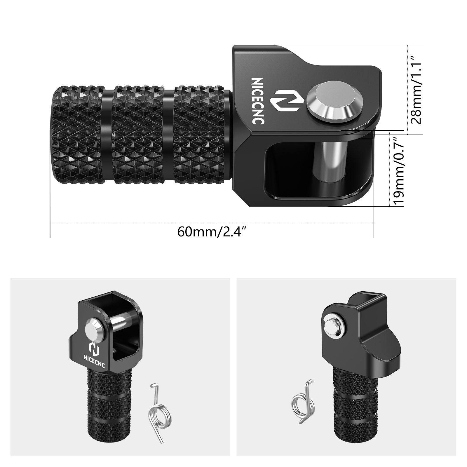 NICECNC オートバイ調整可能なギアシフトレバー先端 K - Motorcycle Gear Lever Extender のレビューと価格