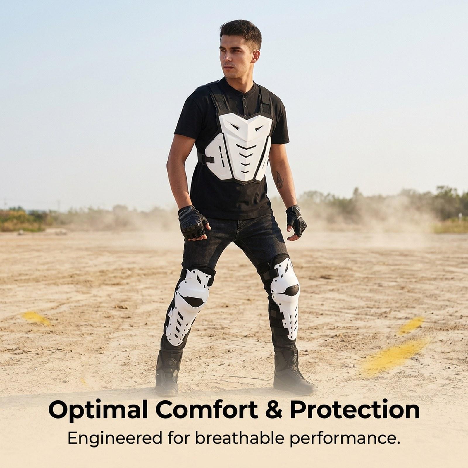 人間工学に基づいた胸部プロテクター、膝パッド、男女兼用バイク - Motorcycle Gear For Woman のレビューと価格